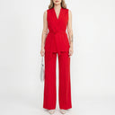 Women's Tailored Two-Piece Suit Set with Belt