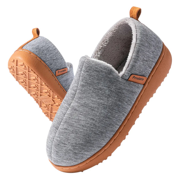 Women's Cushioned Slippers | Fleece Lined Hard Sole House Shoes