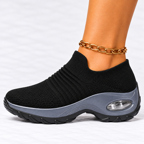 Women's Orthopedic Slip-On Walking Shoes – Breathable Mesh Sneakers