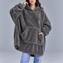 Women's Winter Oversized Fleece Hoodie – Ultra Warm & Cozy Sherpa Blanket Sweatshirt