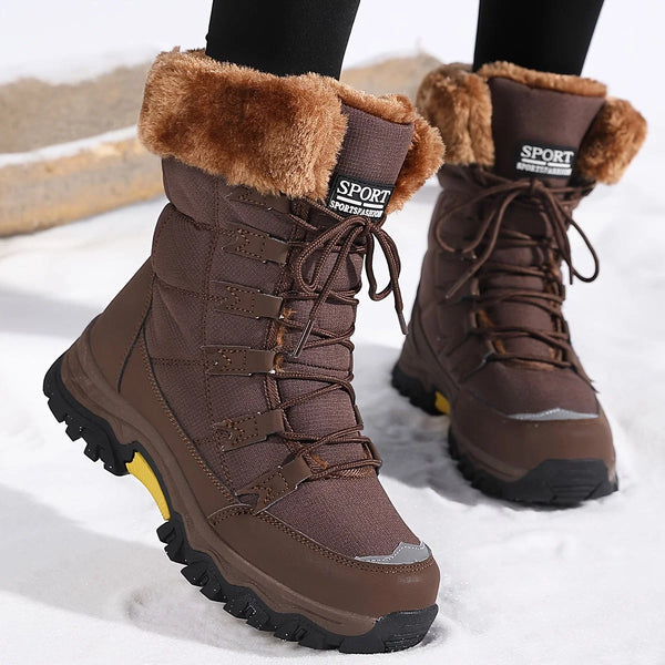 Women's Winter Boots | Cushioned Faux Fur Snow Boots