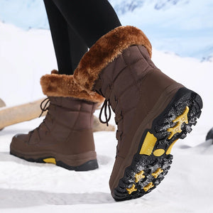 Women's Winter Boots | Cushioned Faux Fur Snow Boots