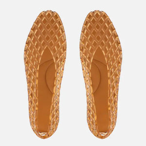 Women's Woven Jelly Ballet Flats | Breathable Summer Shoes