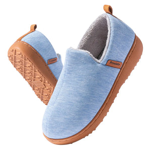 Women's Cushioned Slippers | Fleece Lined Hard Sole House Shoes