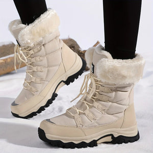 Women's Winter Boots | Cushioned Faux Fur Snow Boots