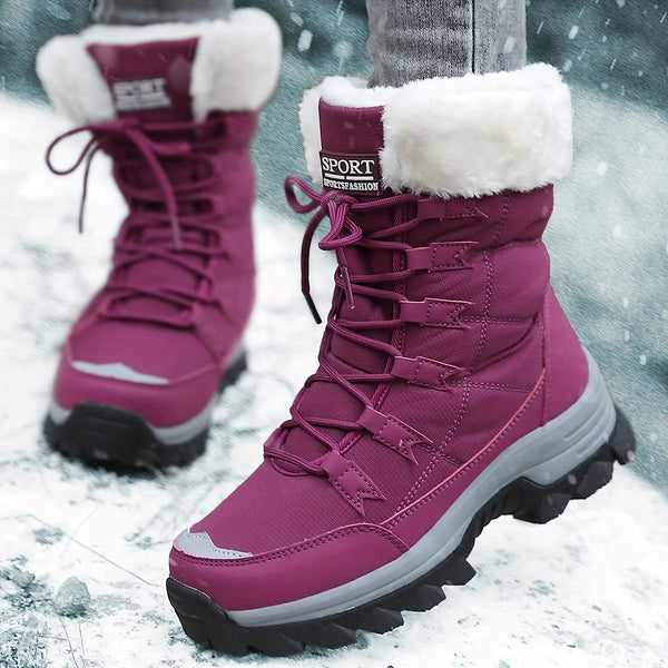 Women's Winter Boots | Cushioned Faux Fur Snow Boots