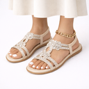 women’s orthopedic floral summer sandals — crystal comfort fit