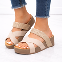 Women’s Orthopedic Sandals – Braided Cross Strap Support