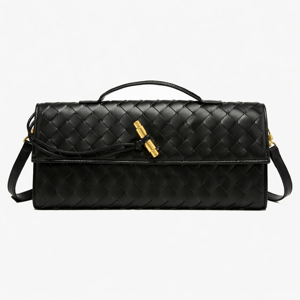 Luxury Woven Clutch Bag – Elegant Evening Shoulder Style