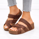 Women’s Orthopedic Sandals – Braided Cross Strap Support