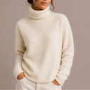 Women’s Classic Turtleneck Sweater – Soft Knit Jumper
