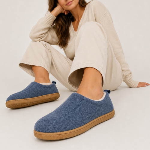 Unisex Orthopedic Slippers – Warm Fleece Lined Supportive House Shoes