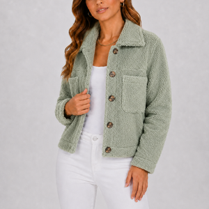 Women’s Casual Knit Blazer Autumn Jacket with Pockets