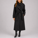 Women's Tailored Trench Coat with Waist Belt