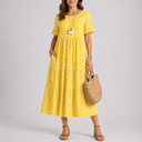Women’s Summer Casual Polka Dot Midi Dress