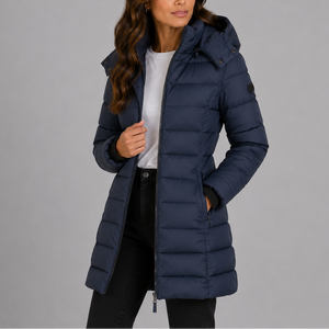 Women's Long Hooded Puffer Jacket | Insulated Winter Coat