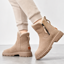 Women's Winter Ankle Boots | Faux Fur Lined Chunky Sole Boots