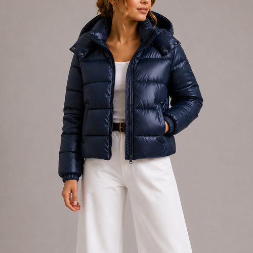 Women's Hooded Puffer Jacket | Lightweight Quilted Winter Coat | Warm Insulated Jacket