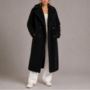 Women's Teddy Coat | Long Double-Breasted Faux Fur Winter Coat