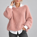 Women’s Oversized Chunky Knit Jumper with Balloon Sleeves