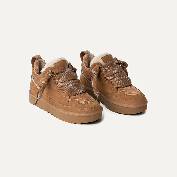 Women’s Fleece-Lined Suede Platform Winter Trainers
