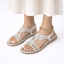 women’s orthopedic floral summer sandals — crystal comfort fit