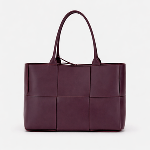 Luxury Woven Tote Bag – Soft Vegan Leather