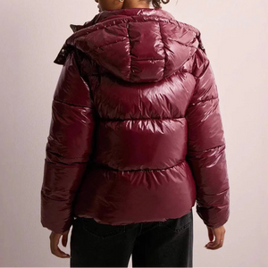 Women's Winter Coat | Hooded Quilted Puffer Jacket | Lightweight Insulation