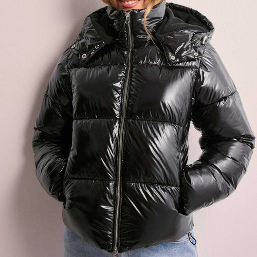 Women's Winter Coat | Hooded Quilted Puffer Jacket | Lightweight Insulation