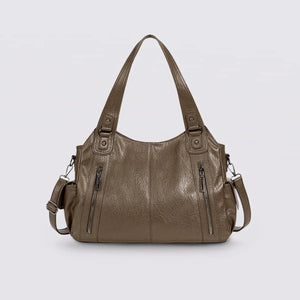 Timeless Everyday Tote – Elegant Spacious Shoulder Bag in Soft Vegan Leather