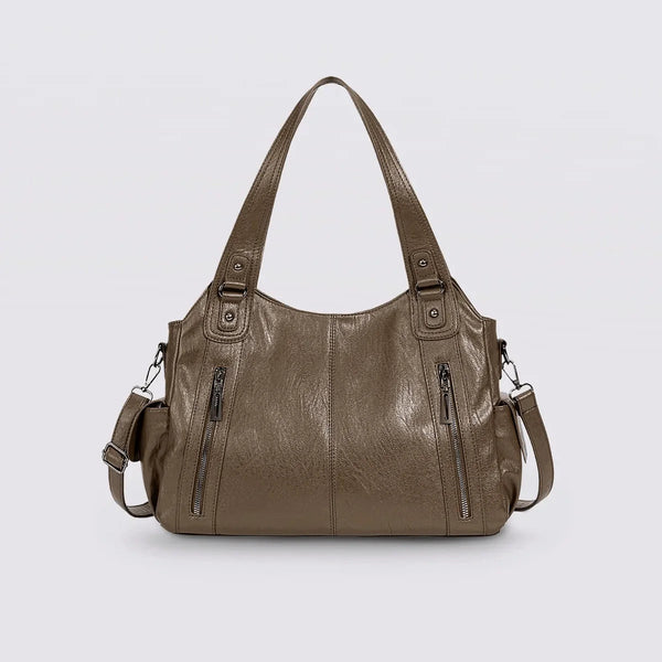 Timeless Everyday Tote – Elegant Spacious Shoulder Bag in Soft Vegan Leather