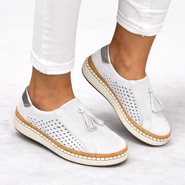 Orthopaedic Slip On Shoes Women Wide Fit Breathable Comfort