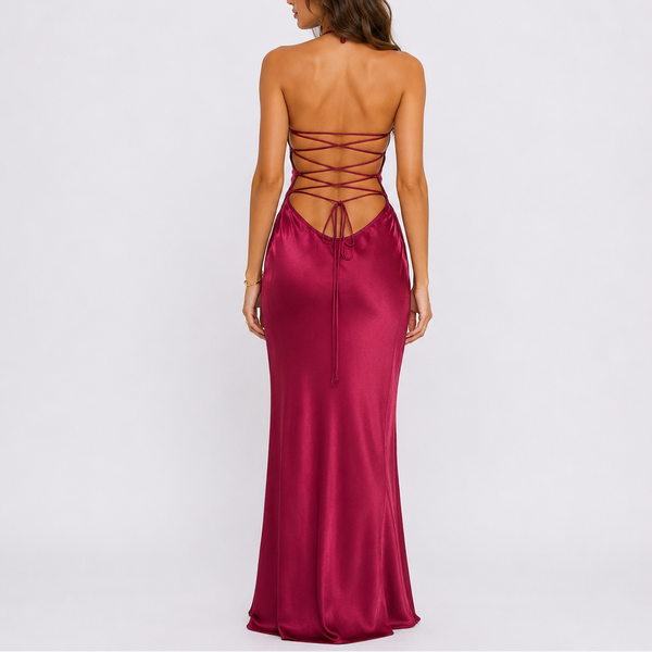 Women’s Elegant Satin Maxi Dress
