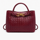 Woven Luxury Tote Bag – Soft Vegan Leather Everyday Shoulder Bag