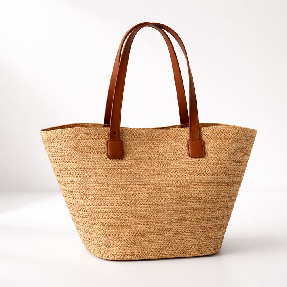 Summer Woven Tote Bag