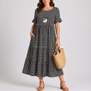 Women’s Summer Casual Polka Dot Midi Dress