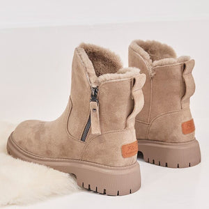 Women's Winter Ankle Boots | Faux Fur Lined Chunky Sole Boots