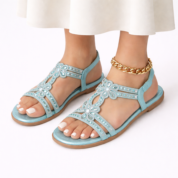 women’s orthopedic floral summer sandals — crystal comfort fit