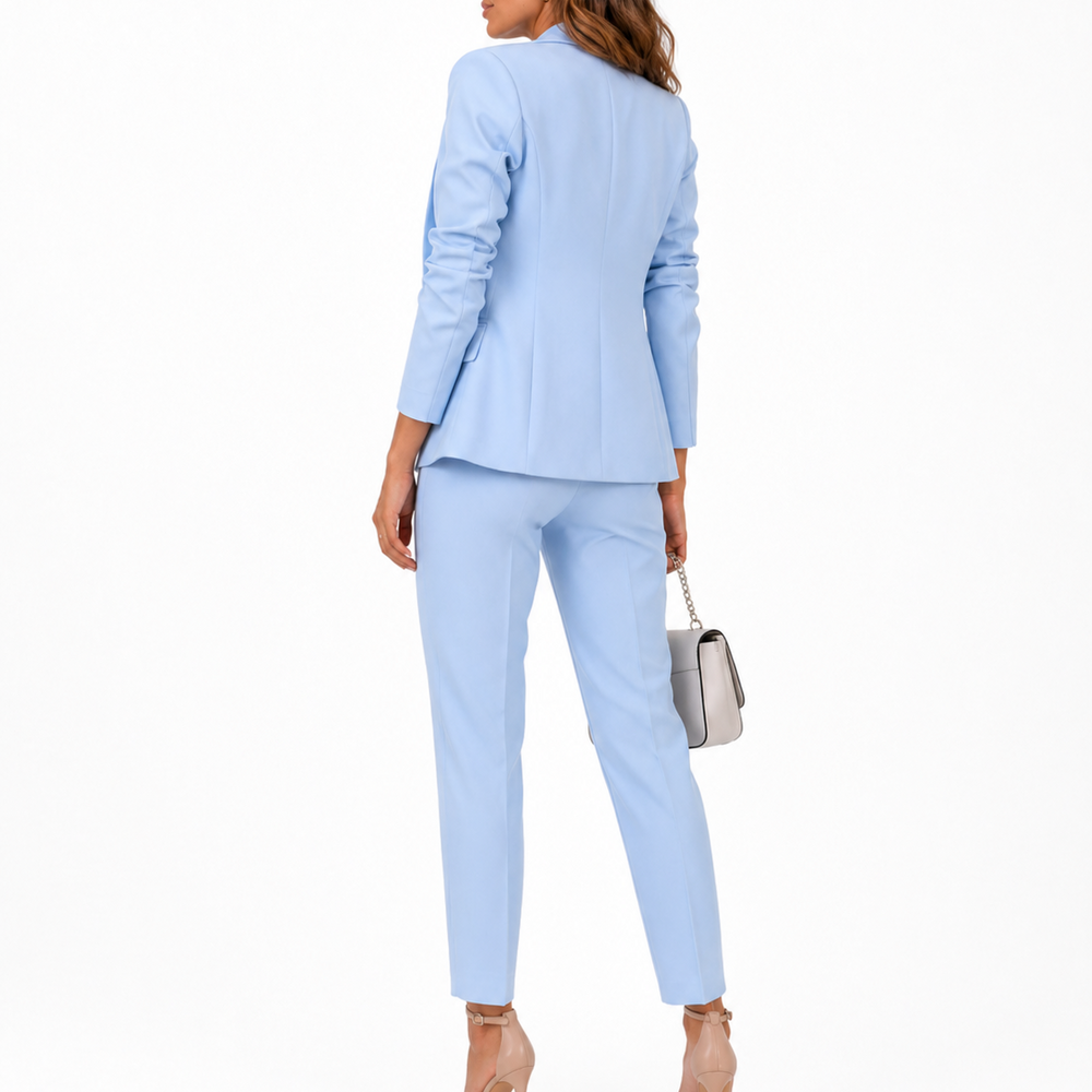 Women’s Tailored Blazer and Trousers Two Piece Suit Set