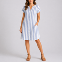 Women’s Casual Striped Summer Midi Dress