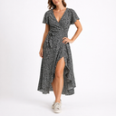 Women’s Summer Midi Dress with V-Neck