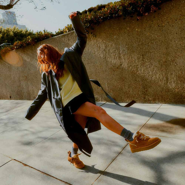 Women’s Fleece-Lined Suede Platform Winter Trainers