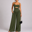 Women’s Elegant Cut-Out Wide Leg Jumpsuit