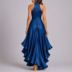 Women's Satin Cocktail & Evening Maxi Dress