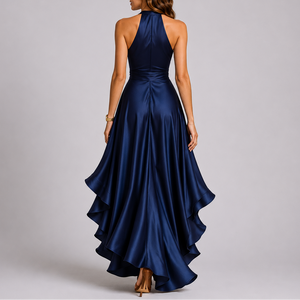 Women's Satin Cocktail & Evening Maxi Dress