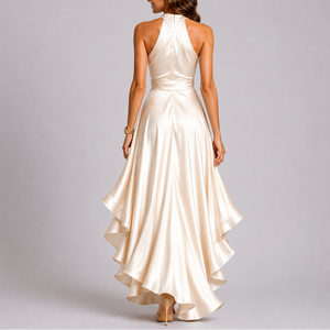 Women's Satin Cocktail & Evening Maxi Dress