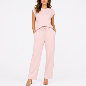 Women’s Relaxed Fit Two Piece Set – Casual Summer Outfit