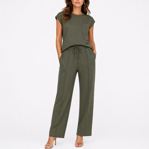 Women’s Relaxed Fit Two Piece Set – Casual Summer Outfit