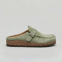 Unisex Suede Look Clogs | Adjustable Buckle Strap