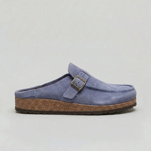 Unisex Suede Look Clogs | Adjustable Buckle Strap